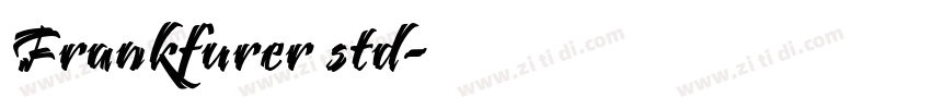 Frankfurer std字体转换